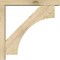 Ekena Millwork Westlake Block Rough Sawn Bracket w/ Offset Brace, Douglas Fir, 4"W x 24"D x 24"H BKT0402X24X24WTL05RDF - alternate 3